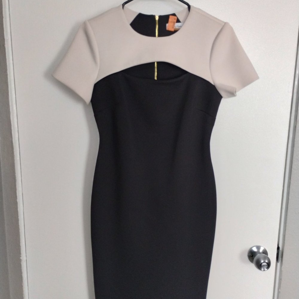 Black and White Dress. Calvin Klein. Size 4.